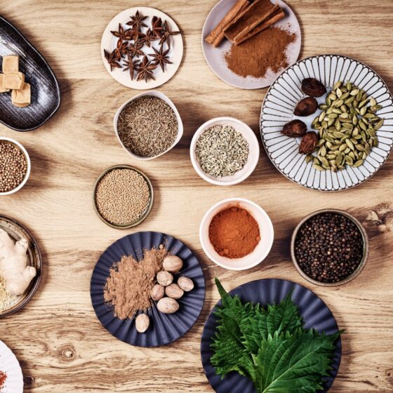 photo des différentes épices présentes dans nos curry japonais