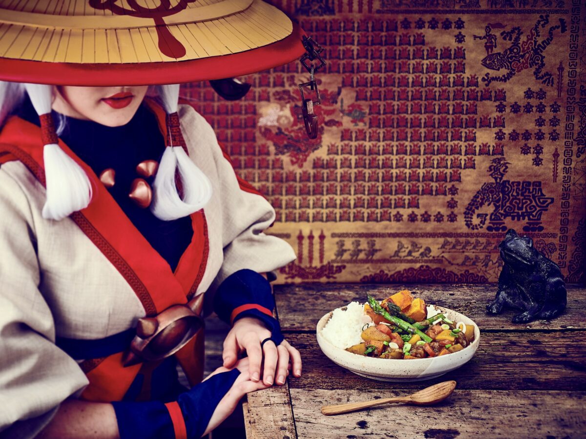 photographie d'un curry japonais végétarien venu de Zelda Breath of the wild, recettes du livre La Cuisine dans Zelda